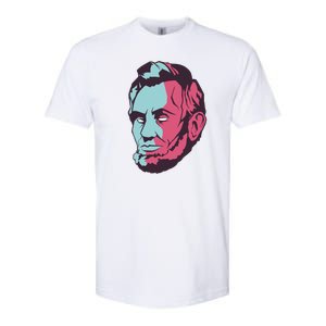 Abraham Lincoln Head Softstyle CVC T-Shirt