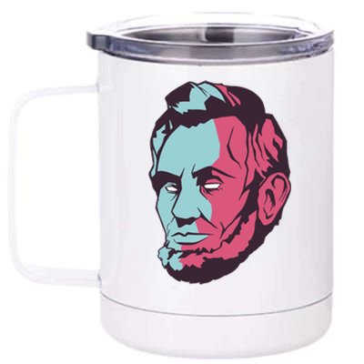 Abraham Lincoln Head 12 oz Stainless Steel Tumbler Cup