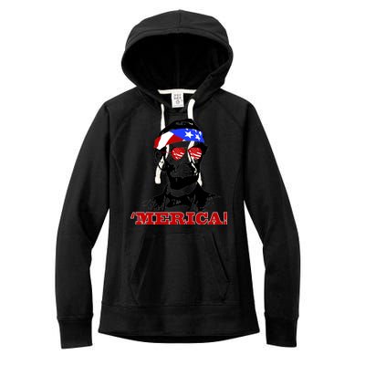 Abraham Lincoln Merica Women's Fleece Hoodie