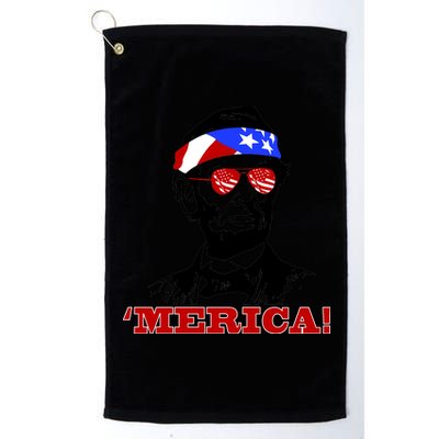 Abraham Lincoln Merica Platinum Collection Golf Towel