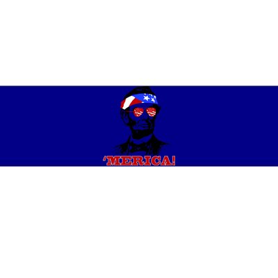 Abraham Lincoln Merica Bumper Sticker