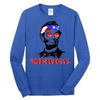 Abraham Lincoln Merica Tall Long Sleeve T-Shirt