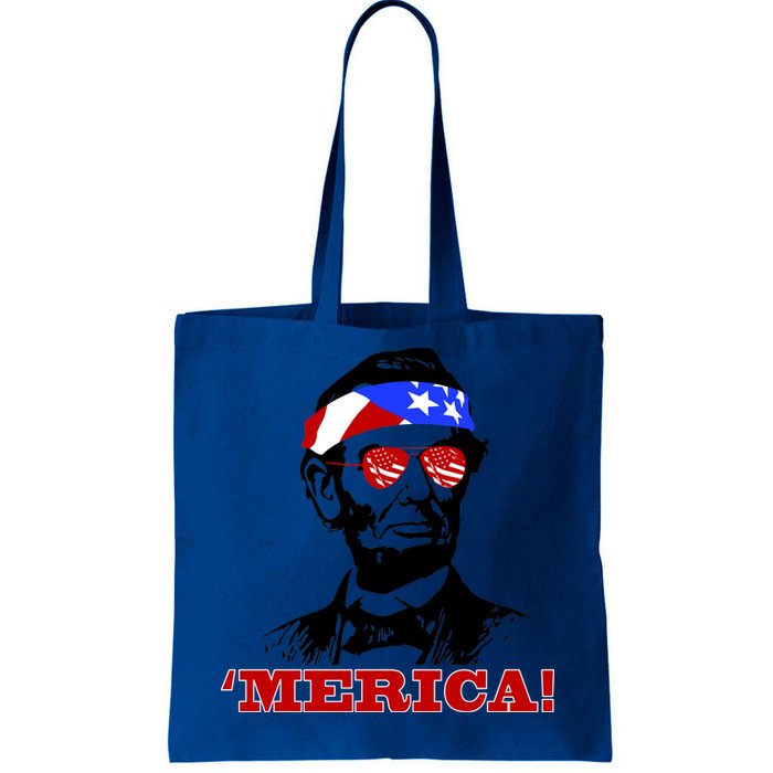 Abraham Lincoln Merica Tote Bag