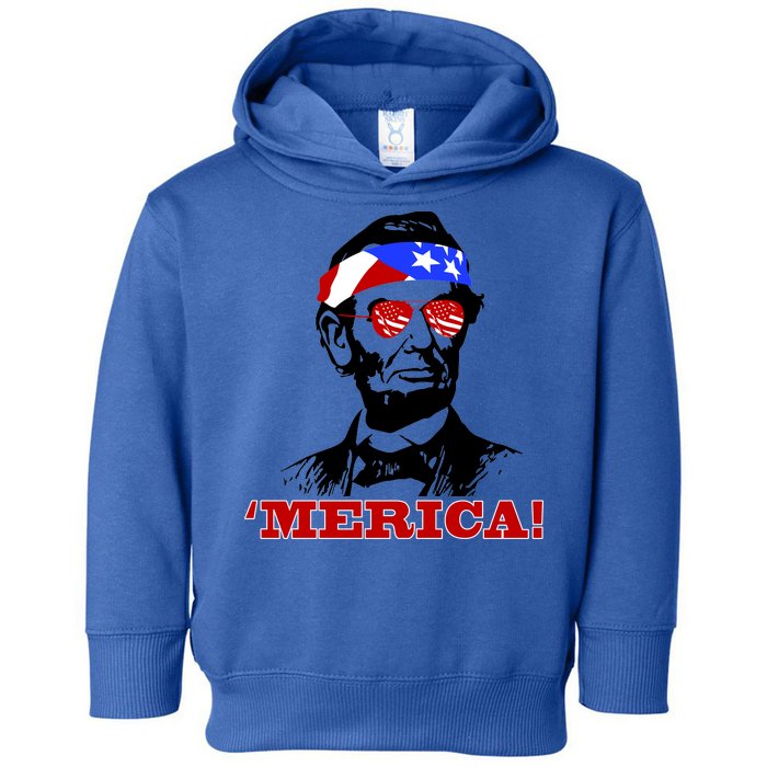 Abraham Lincoln Merica Toddler Hoodie