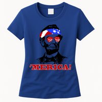 Abraham Lincoln Merica Womens T-Shirt