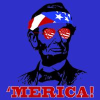 Abraham Lincoln Merica Womens T-Shirt