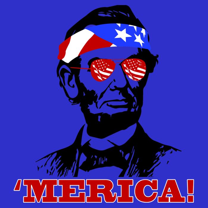 Abraham Lincoln Merica Womens T-Shirt