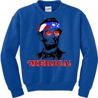 Abraham Lincoln Merica Kids Sweatshirt