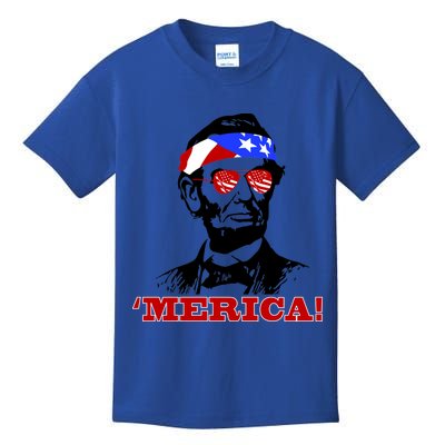Abraham Lincoln Merica Kids T-Shirt