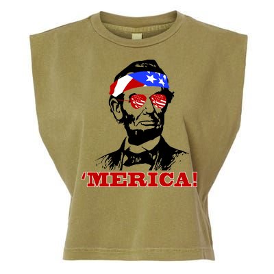 Abraham Lincoln Merica Garment-Dyed Women's Muscle Tee