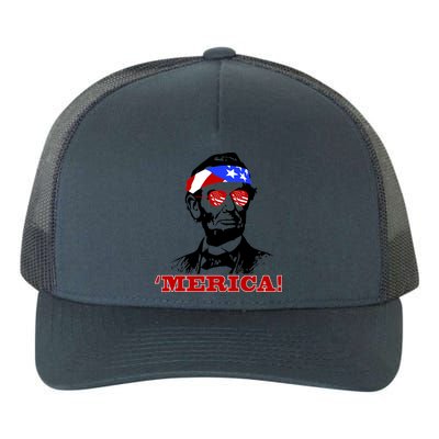 Abraham Lincoln Merica Yupoong Adult 5-Panel Trucker Hat