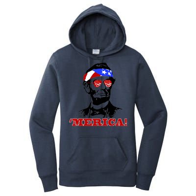 Abraham Lincoln Merica Women's Pullover Hoodie