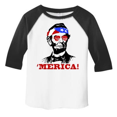 Abraham Lincoln Merica Toddler Fine Jersey T-Shirt