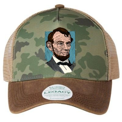 Abraham Lincoln Portrait Legacy Tie Dye Trucker Hat