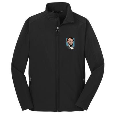 Abraham Lincoln Portrait Core Soft Shell Jacket