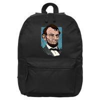 Abraham Lincoln Portrait 16 in Basic Backpack
