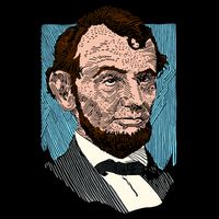 Abraham Lincoln Portrait 16 in Basic Backpack