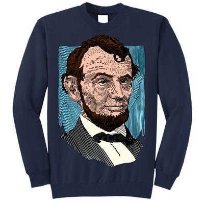 Abraham Lincoln Portrait Tall Sweatshirt