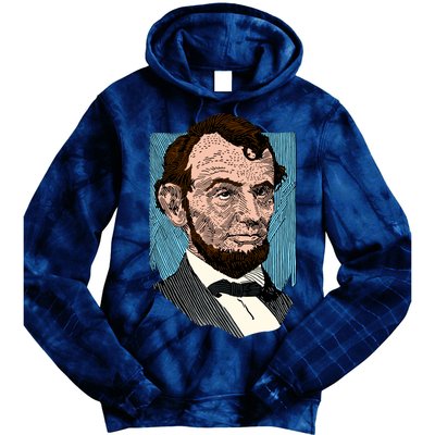 Abraham Lincoln Portrait Tie Dye Hoodie