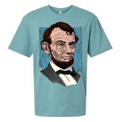 Abraham Lincoln Portrait Sueded Cloud Jersey T-Shirt