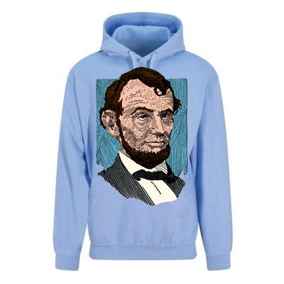 Abraham Lincoln Portrait Unisex Surf Hoodie