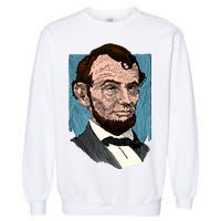 Abraham Lincoln Portrait Garment-Dyed Sweatshirt