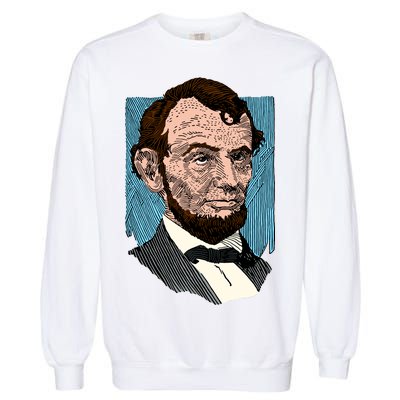 Abraham Lincoln Portrait Garment-Dyed Sweatshirt