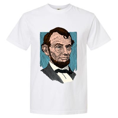 Abraham Lincoln Portrait Garment-Dyed Heavyweight T-Shirt