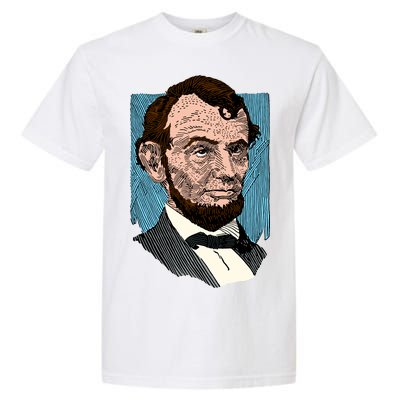 Abraham Lincoln Portrait Garment-Dyed Heavyweight T-Shirt