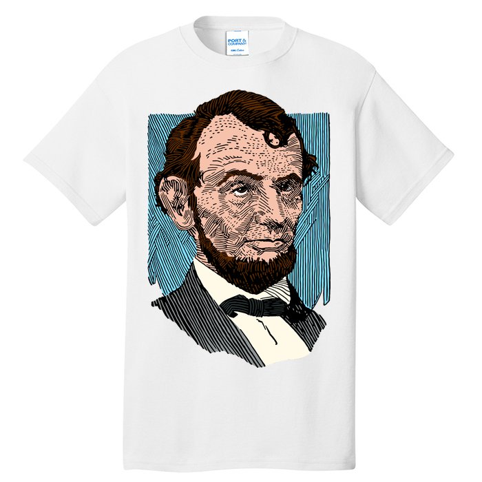 Abraham Lincoln Portrait Tall T-Shirt