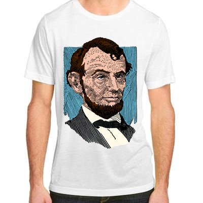 Abraham Lincoln Portrait Adult ChromaSoft Performance T-Shirt