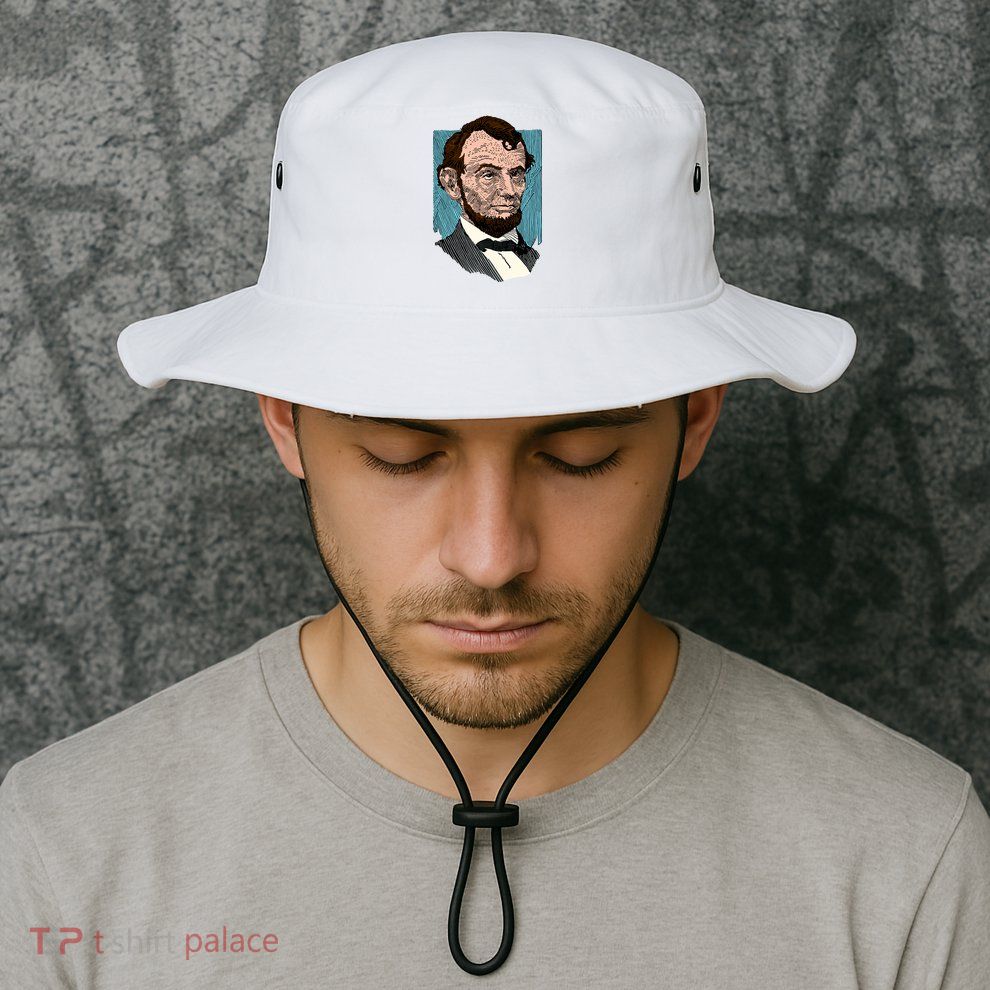 Abraham Lincoln Portrait Bucket Hat