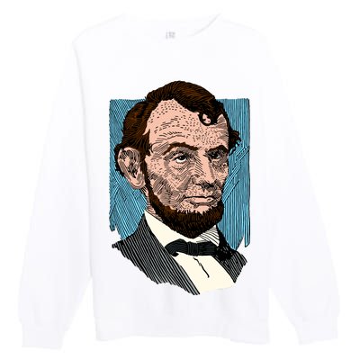 Abraham Lincoln Portrait Premium Crewneck Sweatshirt