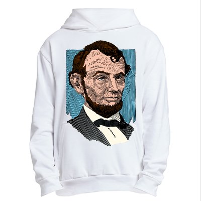 Abraham Lincoln Portrait Urban Pullover Hoodie