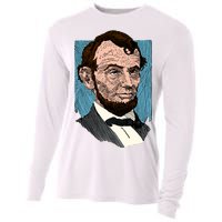 Abraham Lincoln Portrait Cooling Performance Long Sleeve Crew