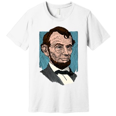 Abraham Lincoln Portrait Premium T-Shirt