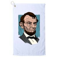 Abraham Lincoln Portrait Golf Towel