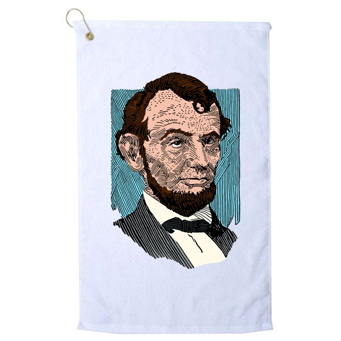 Abraham Lincoln Portrait Golf Towel