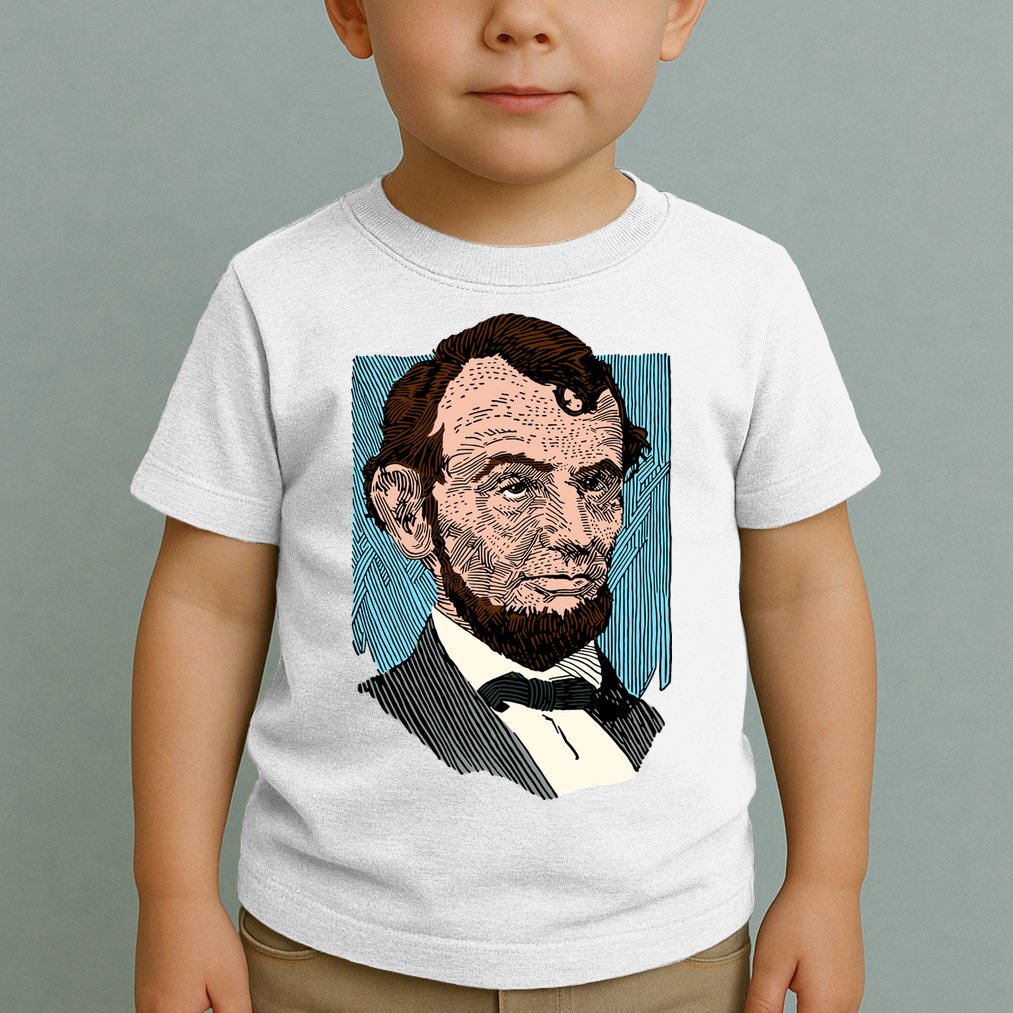 Abraham Lincoln Portrait Toddler T-Shirt