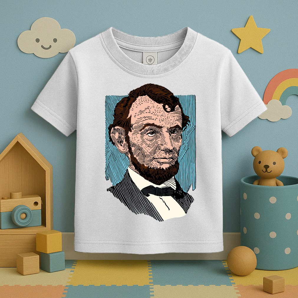 Abraham Lincoln Portrait Toddler T-Shirt