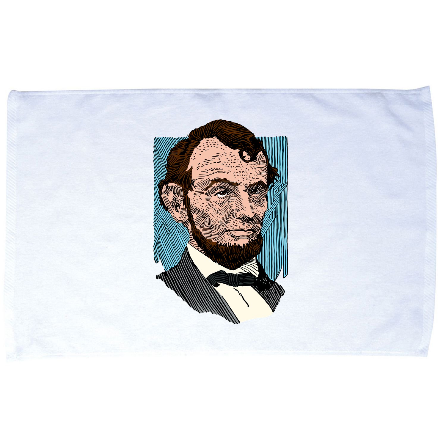 Abraham Lincoln Portrait Microfiber Hand Towel