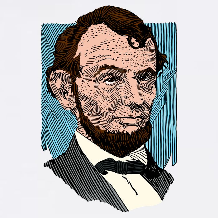 Abraham Lincoln Portrait Women's V-Neck T-Shirt