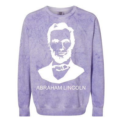 Abraham Lincoln Portrait President Colorblast Crewneck Sweatshirt