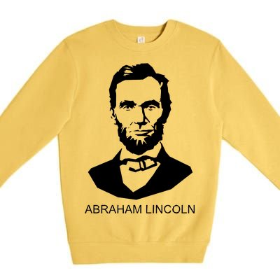 Abraham Lincoln Portrait President Premium Crewneck Sweatshirt