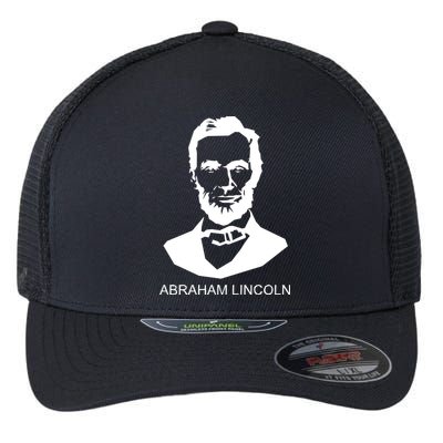 Abraham Lincoln Portrait President Flexfit Unipanel Trucker Cap