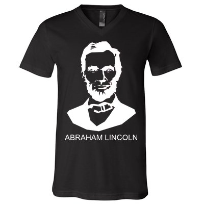 Abraham Lincoln Portrait President V-Neck T-Shirt