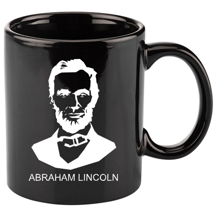 Abraham Lincoln Portrait President 11oz C Handle Ceramic Mug
