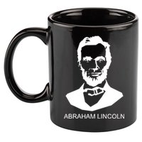 Abraham Lincoln Portrait President 11oz C Handle Ceramic Mug