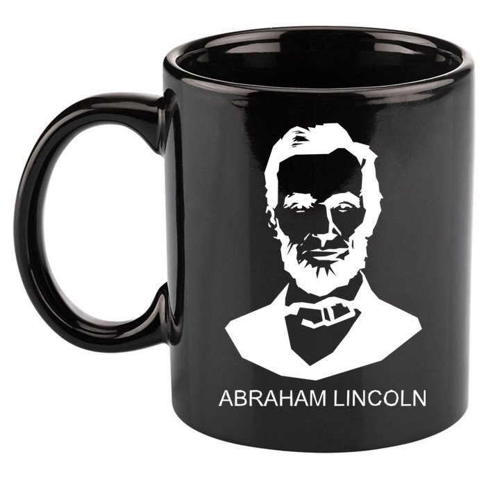 Abraham Lincoln Portrait President 11oz C Handle Ceramic Mug