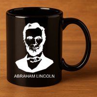 Abraham Lincoln Portrait President 11oz C Handle Ceramic Mug